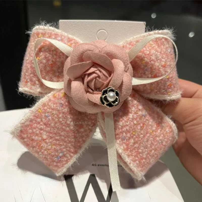 Handmade Fabric lia wer Bow Hair Clips Barrettes dr Spring Clip Ponytail Hair Accories for Wen Girlsi-Rel Y251210