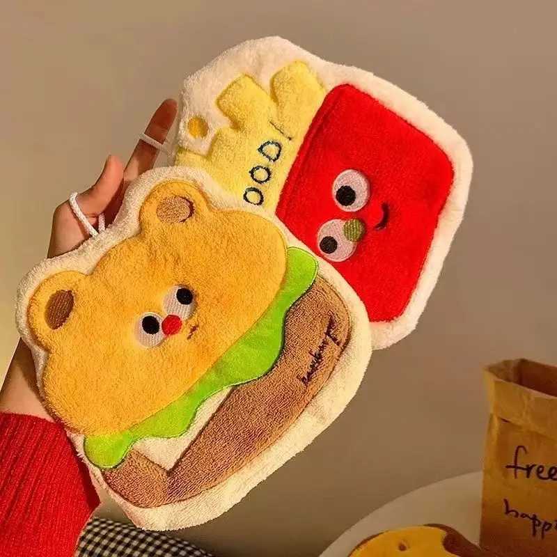 Wall-mounted Kitchen Hand Towel Thickened Soft Food Styling Bath Towels Creative Cartoon Towels Kawaii Cute C251210