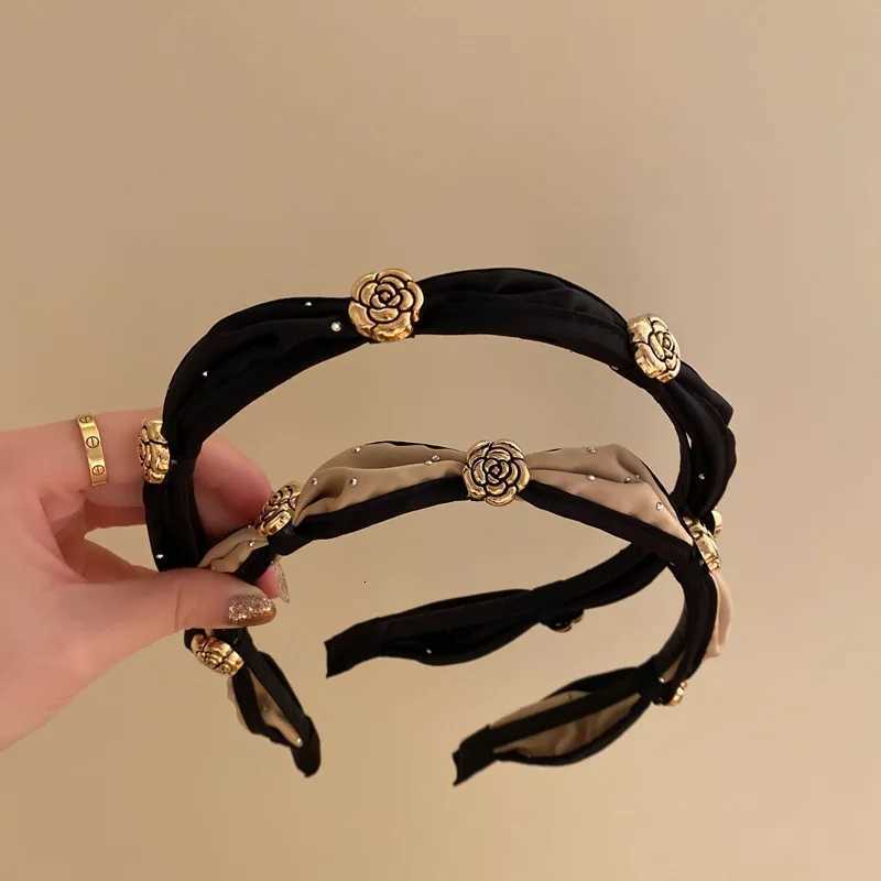 2025 New lia Temperament Hair Bands for Wen Vintage Pleated Bowknot band Girls Fashion Hair Bands Hair Accories Y251210