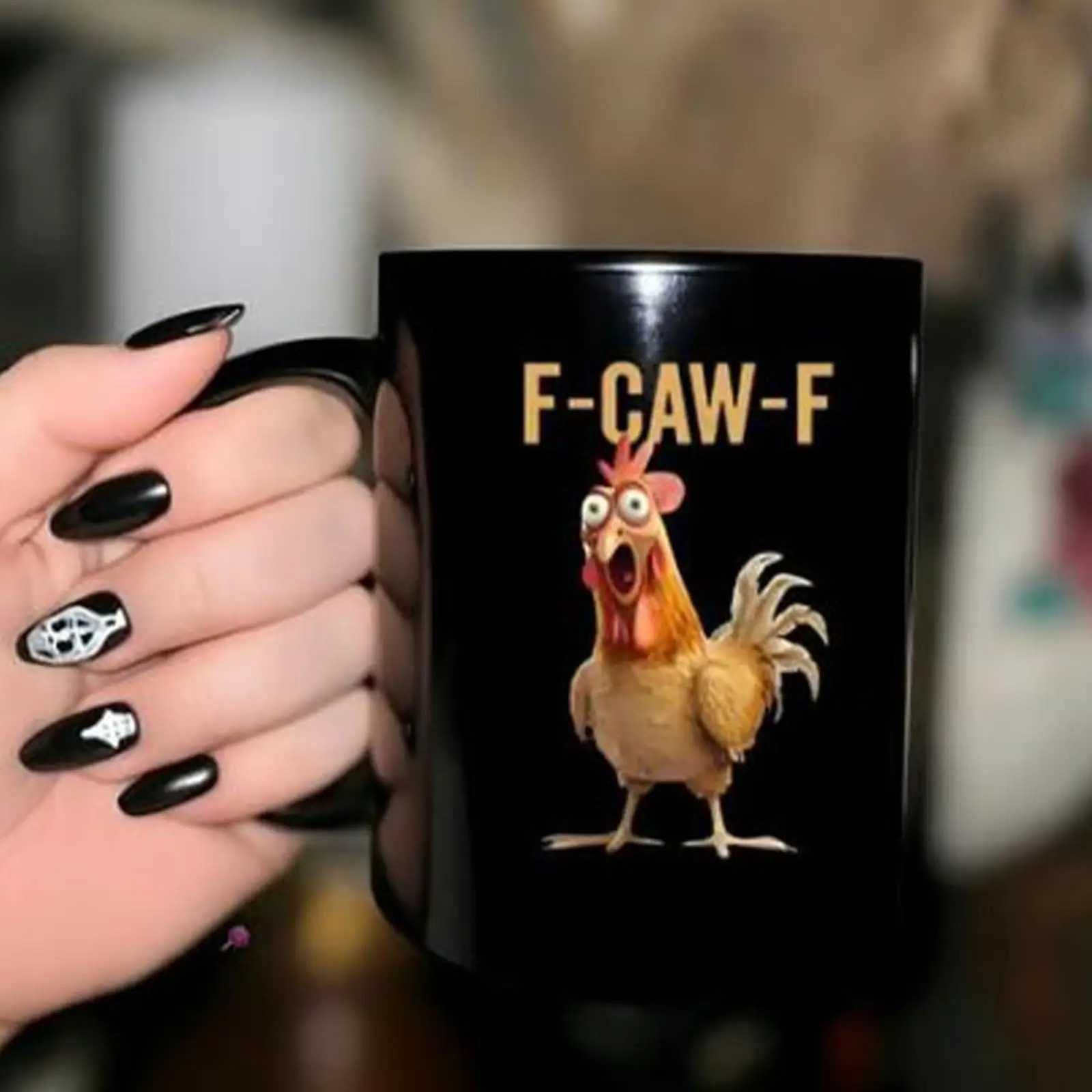 Chicken Mug F Cow F Rooster Theme Milk Cup Chicken Water Cup for Office School Apartment Cafe College Dorm Living Room C251210