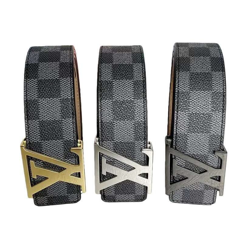 Designer classic pattern leather belt with metal letter buckle head, luxurious and fashionable, suitable for various occasions, comes with box, source manufacturer