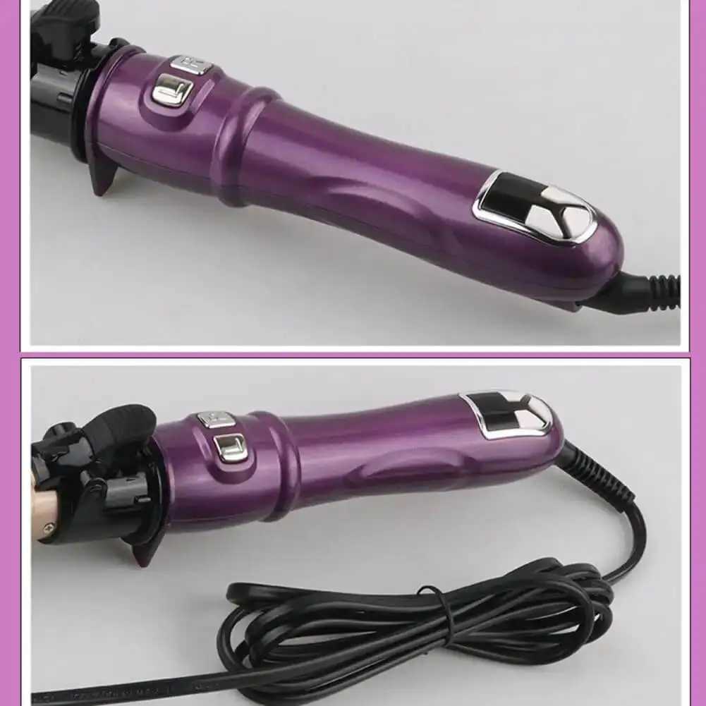 Fully Automatic Rotating Curling Iron 28mm Ceramic Barrel Curling Wand for Big Waves and Easy Hair StylingT251210