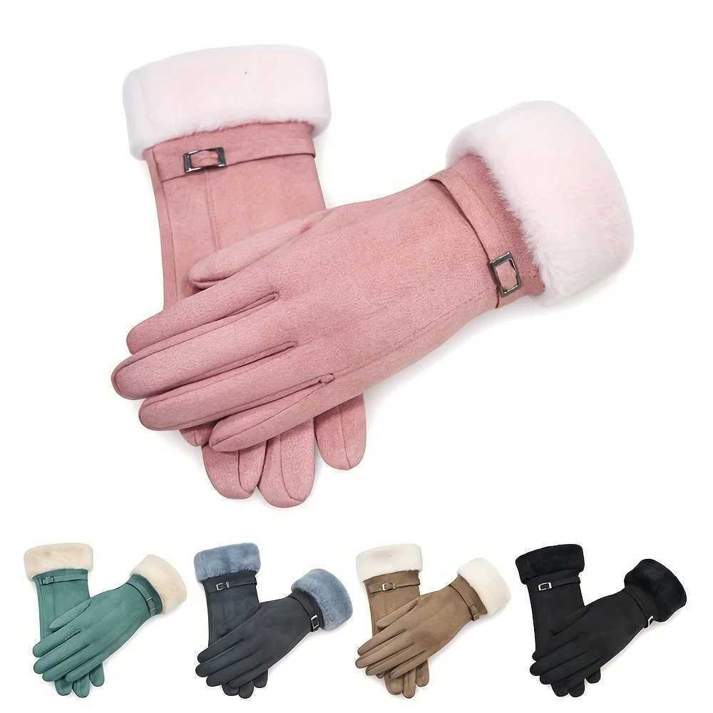 Ladies Winter Warm Gs - Touchscreen Cpatible Cold Weather Gs with Buckle Design Y251210