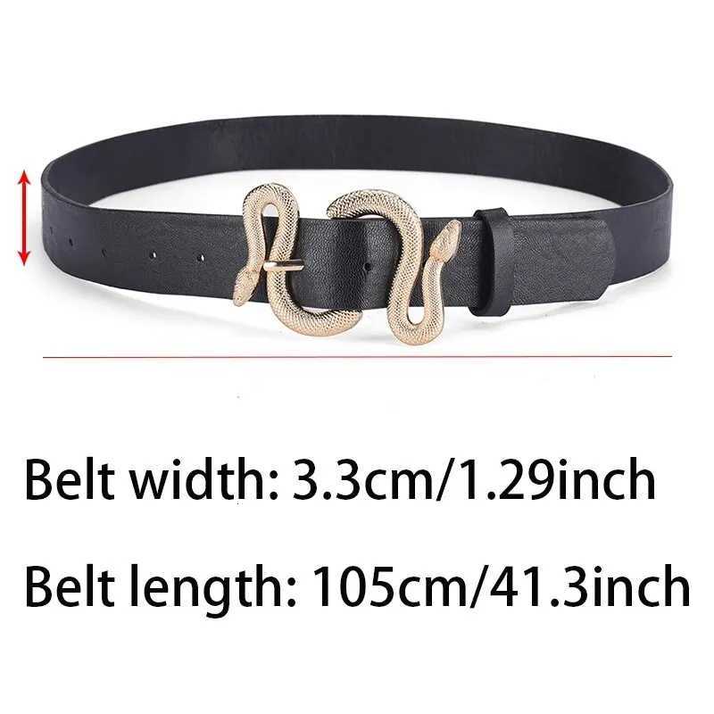 Luxury Womens Belt Trend Retro Snake Buckle Belt Fashion Casual Pu Leather Belt With Dress Jeans Belts Gift For Women and Girlfriend Y251210