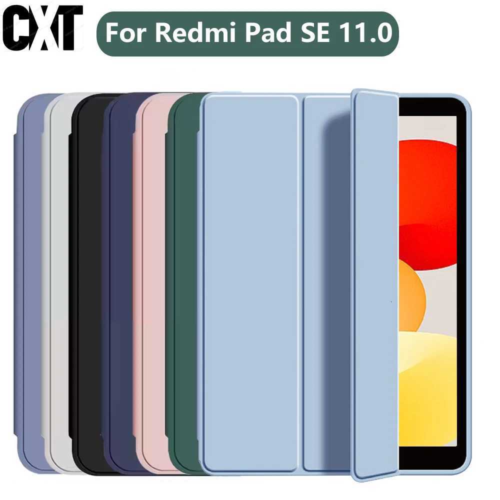 Shockproof Case for Redmi Pad SE 11 2025 with Auto Wake/Sleep Function Foldable Design Soft TPU Material Magnetic Flip Cover H251210