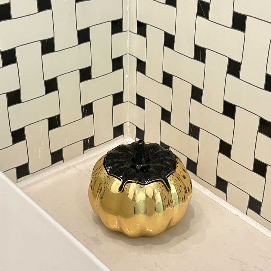 Metallic Creative Pumpkin-Shaped Box Bag Glossy Exquisite Small Niche Design Clutch Crossbody Bag