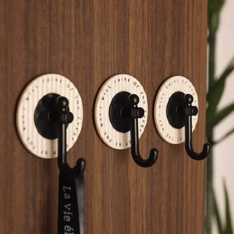 4 Pcs Luxury Traceless No-punching Wall Strong Self-Adhesive Coat Bag Towel Key Hanger for Kitchen Bathroom Hanging Hook C251210