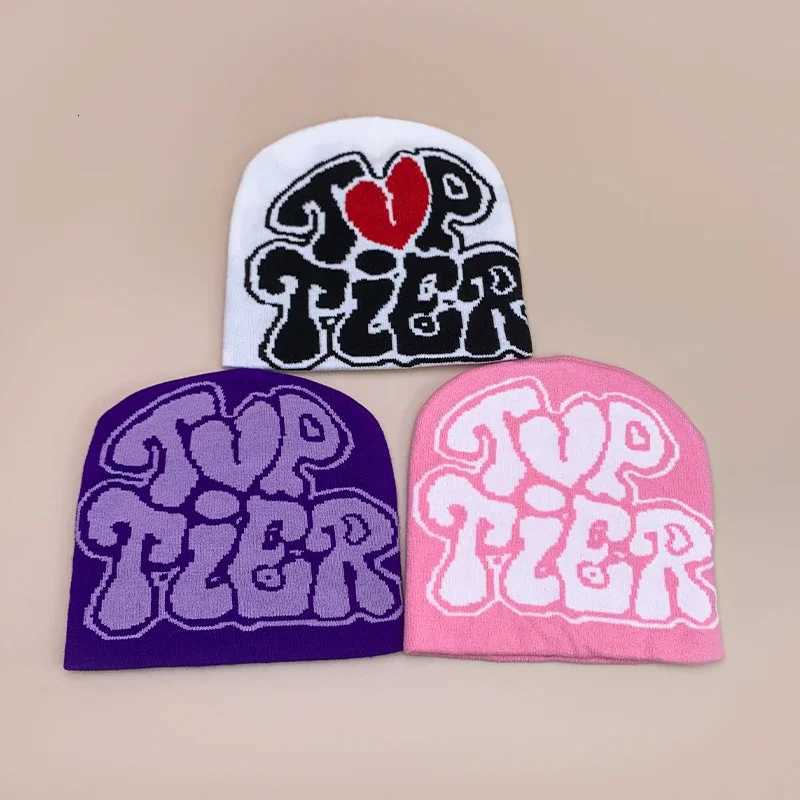 Luxury Letter Love Wool Knitted Hats Autumn and Winter Warm Hip Hop Beanies Comfortable Street Versatile Fashion Personal Color Block Y251209