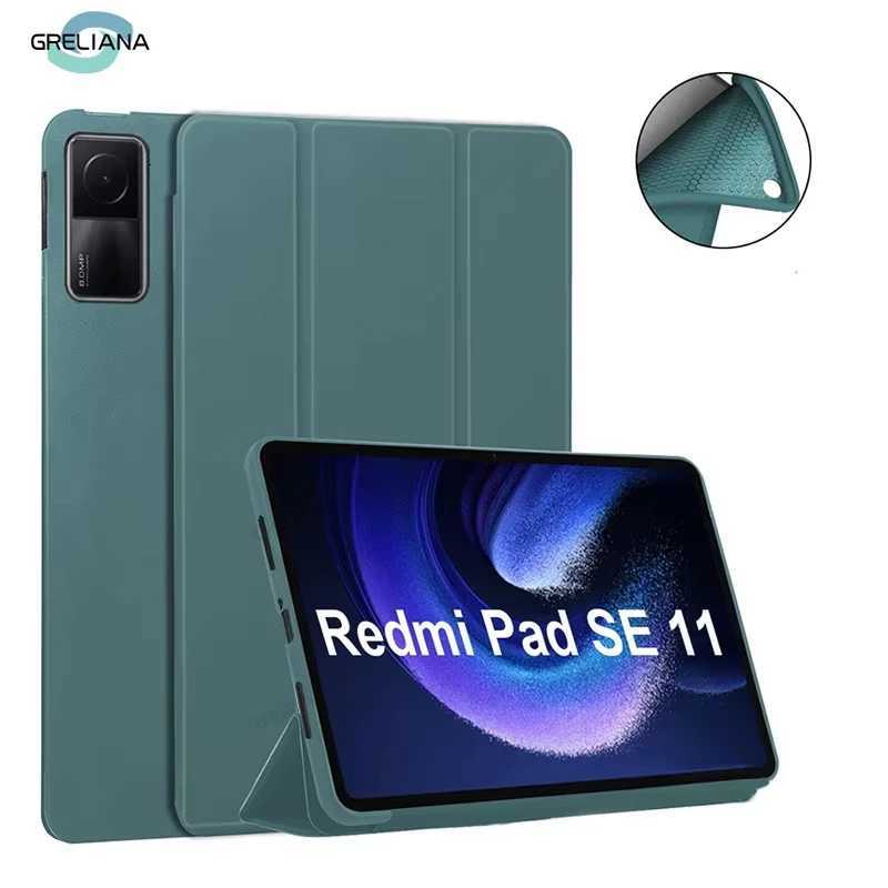 For Funda MiPad 7 6 Pro 5 11 112 Case Redmi pad SE 11 106 87 121 Auto Wake up Sleep Silicone Cover port Charging H251210