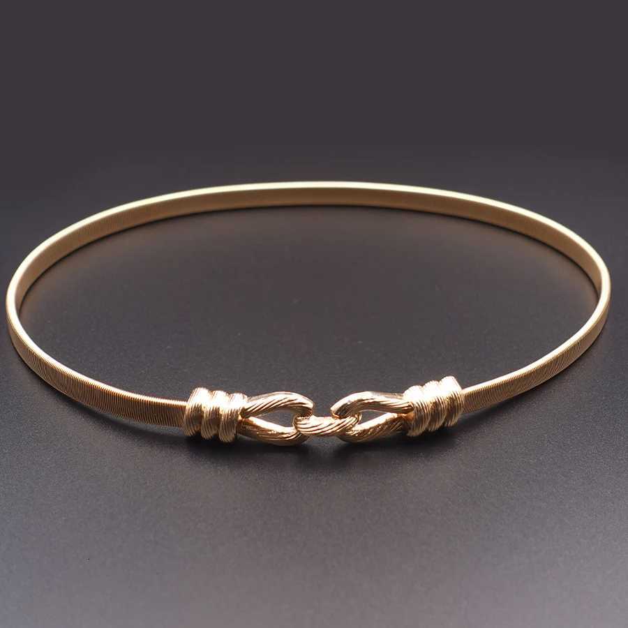 Luxury Elegant Summer Waist Chain - Adjustable Stretch Metal Belt for Dresses Holiday Date Night Jewelry Y251210