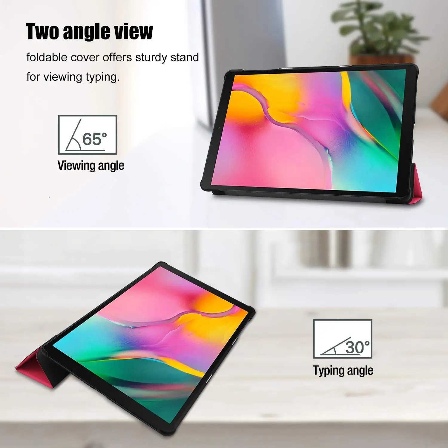 Cover For Galaxy Tab A 80 inch 2019 SM-T290 T295 T297 80 Tablet Case PU Leather Smart Sleep Tri-fold Bracket Cover H251210