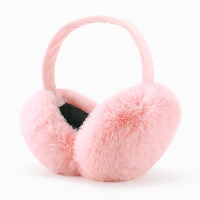 BOONJOVIA unisex mink ear muffs with velvet straps mens foldable ear muffs ious in winter 241202