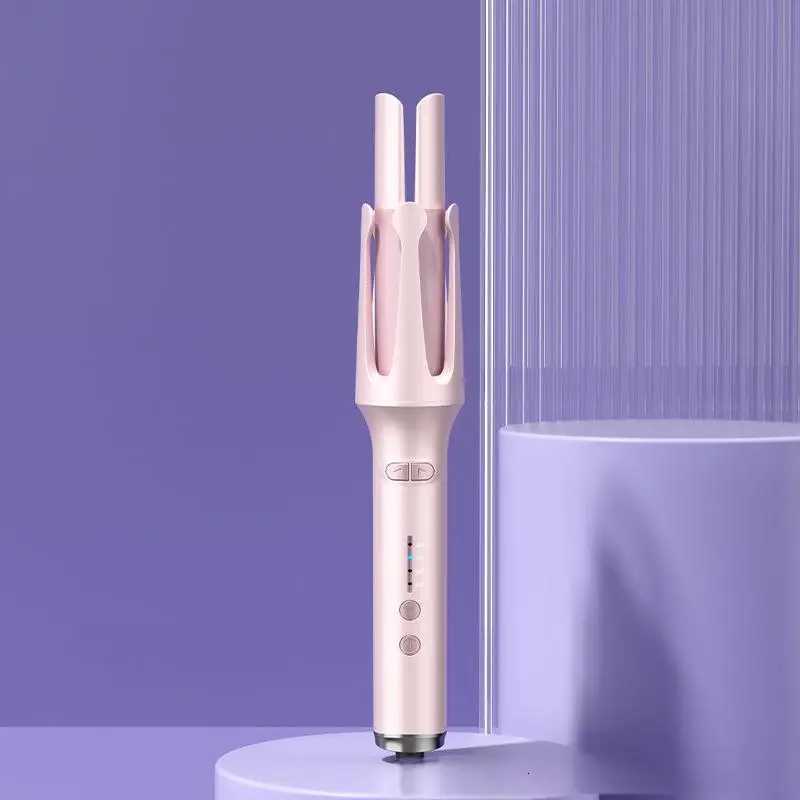 Automatic Hair Curler 32mm Negative Ions Electric Ceramic Curling Hair Stick Rotating Curl Waves Anti-Tangle Curling Iron StylerT251210