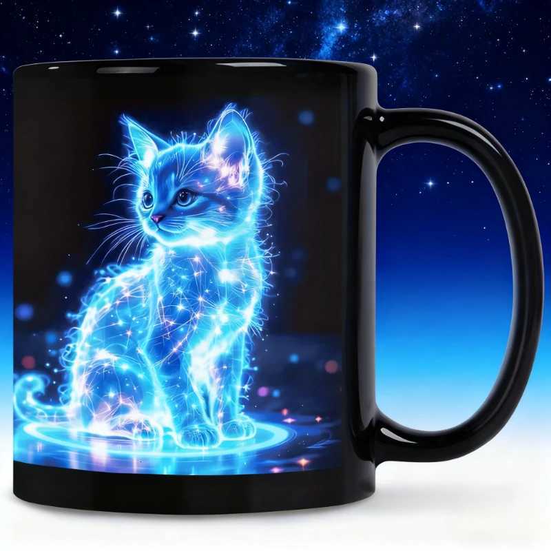 Luxury and sophisticated design cute cat-themed ceramic mug coffee mug Milk cup coffee cup water cup mugs coffee cups cup C251210