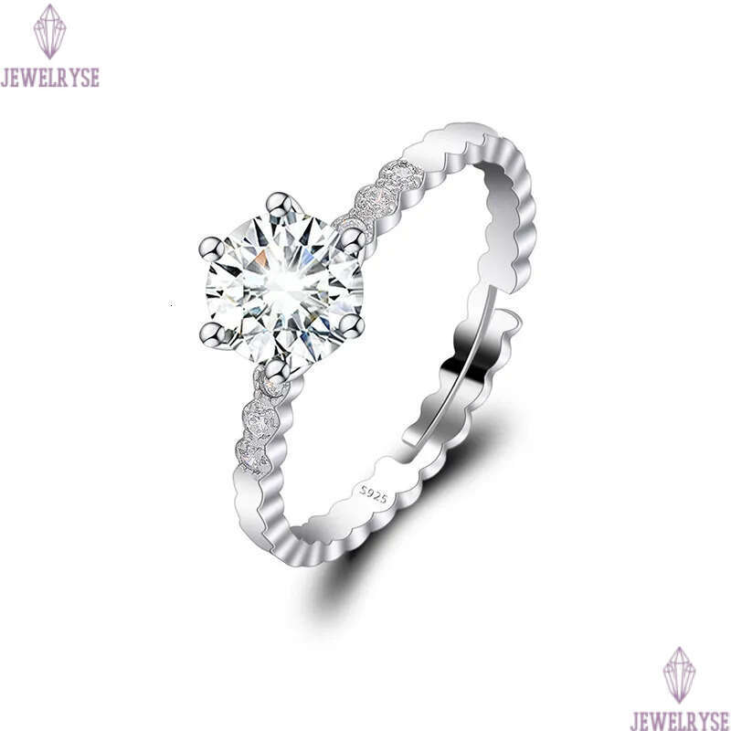 Luxury classic love designer ring for women ins fashion shine crystal diamond silver geometry elegant star rings wedding party jewelry size ajustable