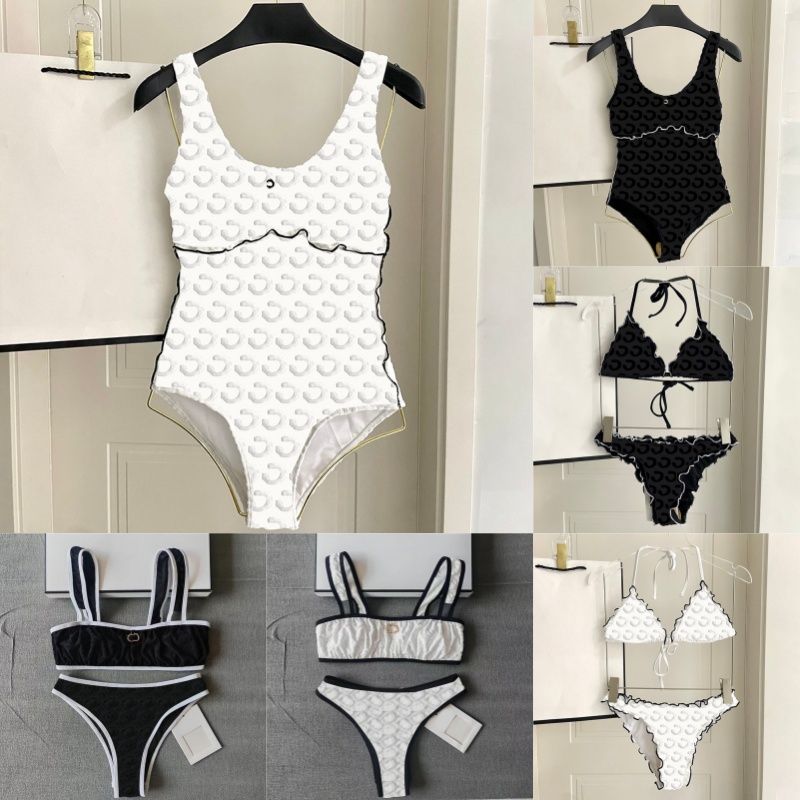 Luxury Letters Designer Swimwear Bikinis Women Designer Velvet Swimsuits Summer Sexy Padded Bathing Suit Birthday Party Vacation Beachwear CC