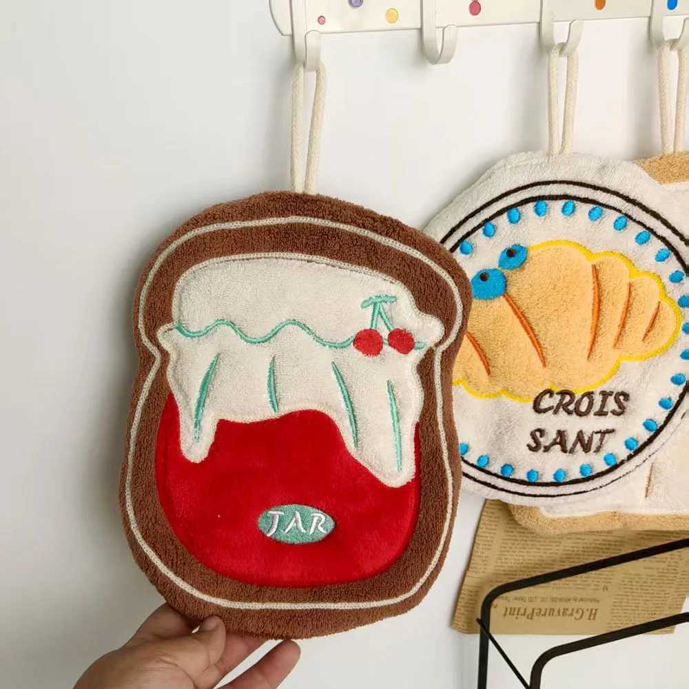 Cute Hand Towels for Kitchen BathroomSuper Soft Hand Dry Towels with Hanging Loops Highly Absorbent Coral Fleece Tea Towels C251210