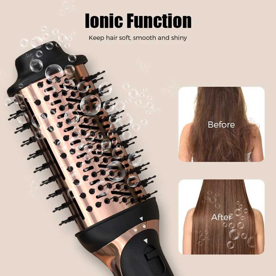 Hot Air Brush 5-in-1 Multifunctional Hair Styling ToolsHair Dryer Straightening Brush Hair Curler Straightening Brush220VT251210