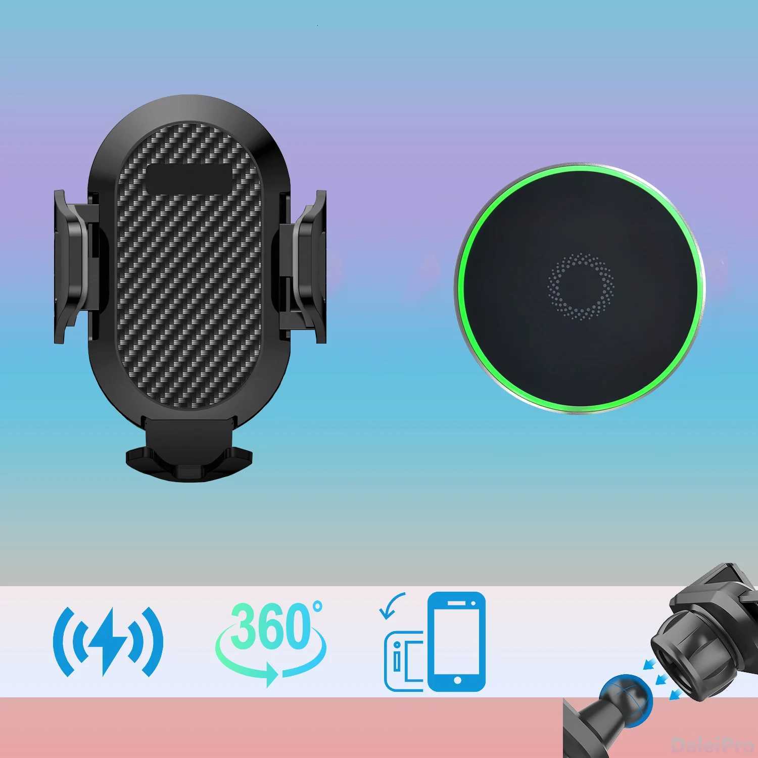 For Jeep Avenger 2024 Double Phone Holders Base Mtifunctional Storage Box Car Sn Fixed Organizer Tray Avenger Accessories C251210