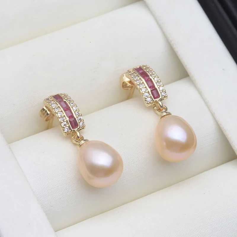 Wedding White Freshwater Sier 925 Pearl Earrings Jewelry WanVintage Natural Pearl Earrings Wife Girl Birtay Gift Y251210