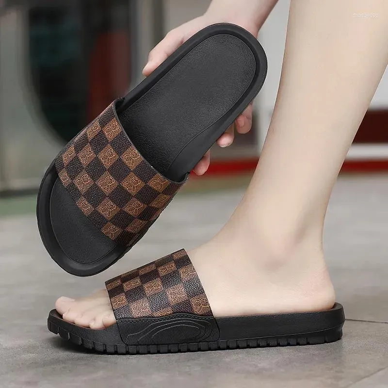 Designer Slippers Men's Slide Sandals Flip Flops Lightweight Platform Comfortable Fashion plus size Non-Slip EVA Indoor Outdoor Bathroom Beach Sh