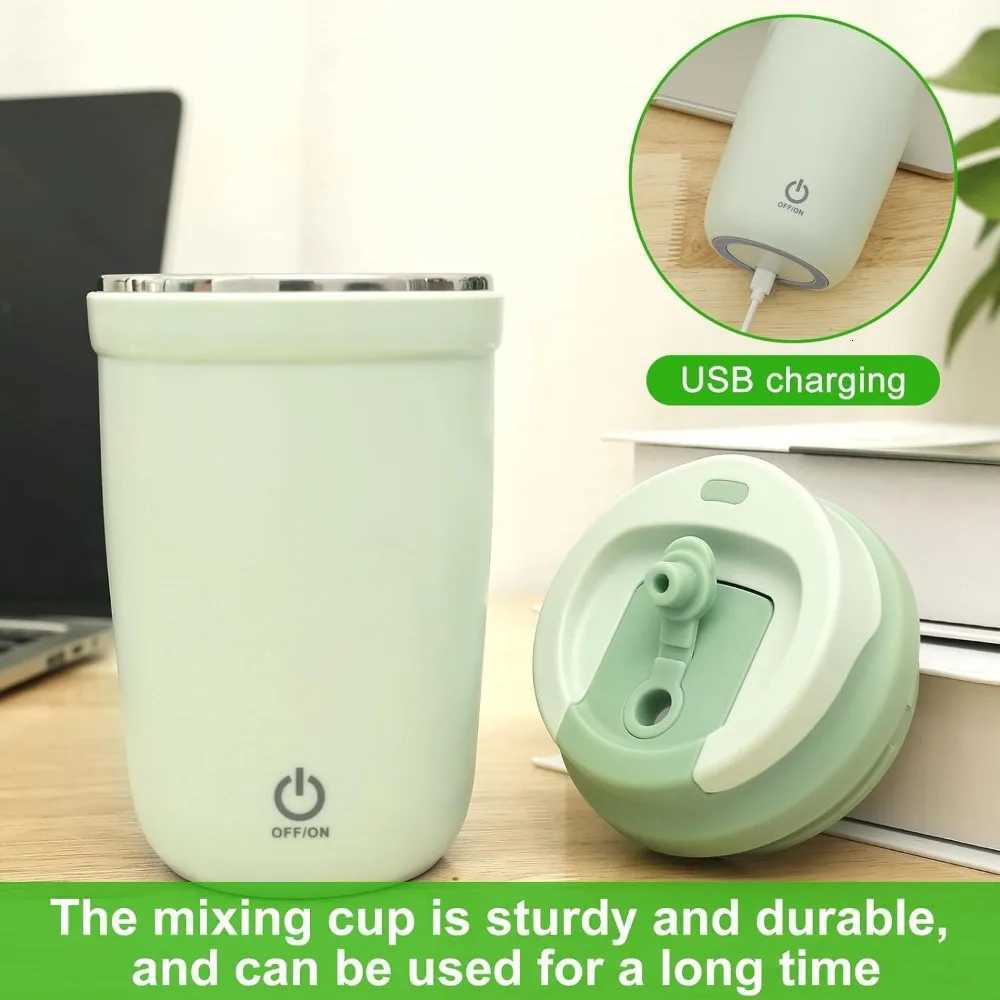 400ML Automatic Electric Stirring Coffee MUgs Portable Rechargeable Stirring MUg Electric Blender for Office Travel MUg C251210