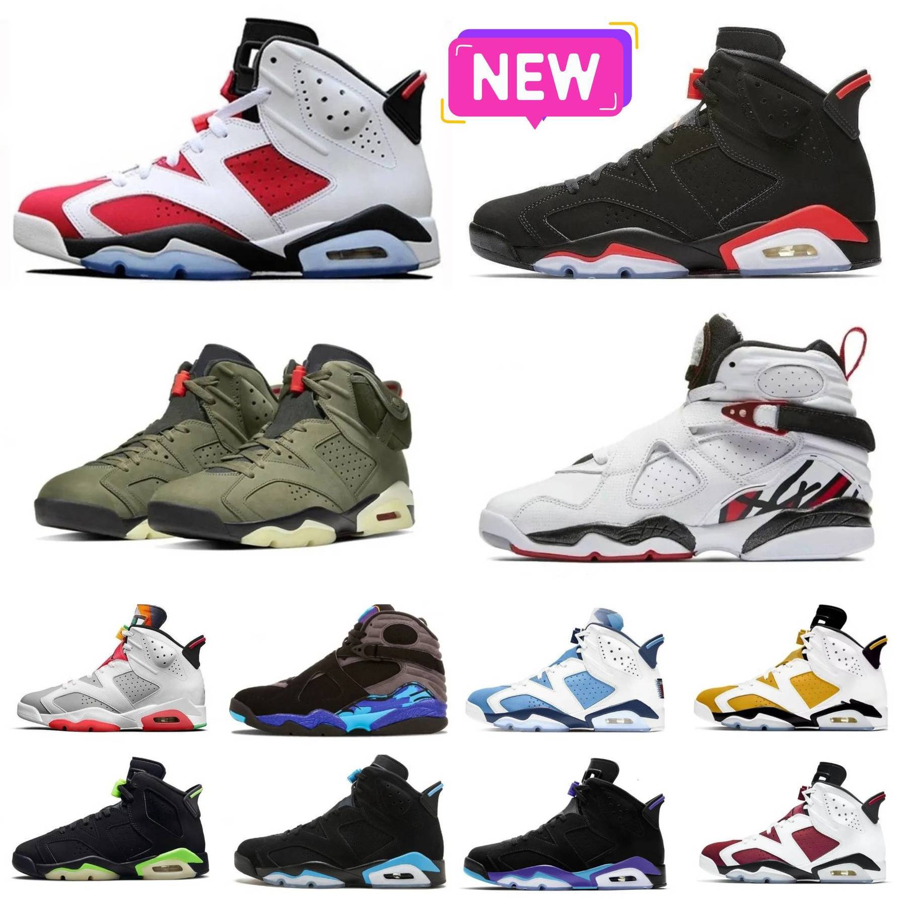 Luxury Designer 6 6s 8 8s 9s Outdoors Athletic Basketball Shoes Barely Grape Aqua Blue Chrome Pine Green Altitude Barons Men Women Hight Cut Trainers Sports Sneakers