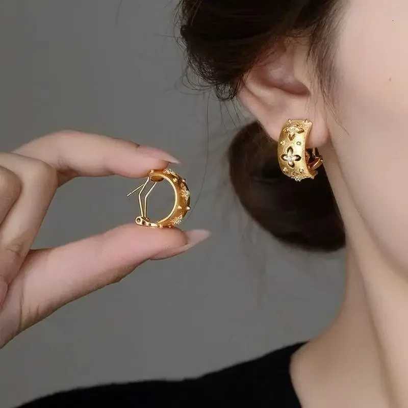 Hot S Vintage Bed Craft Plated S925 Sier Luxury Diamond Earrings Fashion Wen Y251210