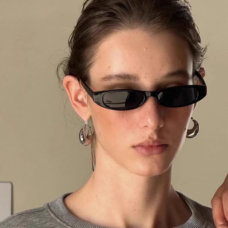 Cross-border New Arrivals: Retro-Style Small-Frame Sunglasses for Men Fashionable and Unique, Trendy and Edgy Candy-Colored Frames with a Hot Girl Vib