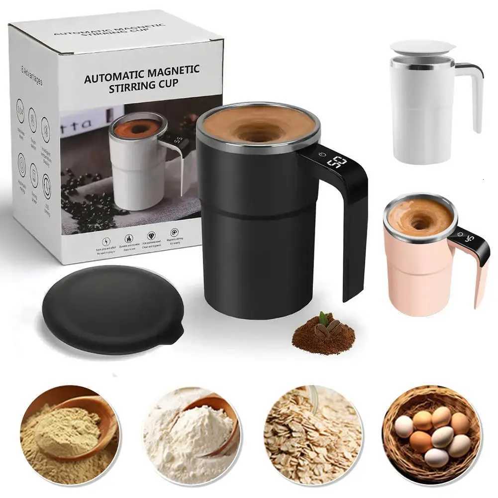 380ml Electric Coffee Self Mixing MUg IP67 Waterproof Coffee Stirring MUg USB Charging Digital Display Automatic Cup C251210