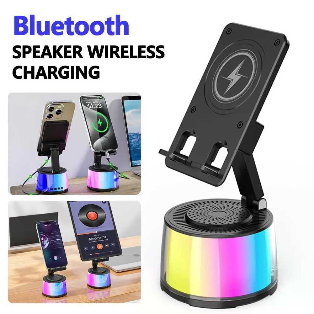 Cell Phone Holder Stand With Speaker Adjustable Desktop Live Lazy Tablet Bracket port Portable Wireless Speaker C251210