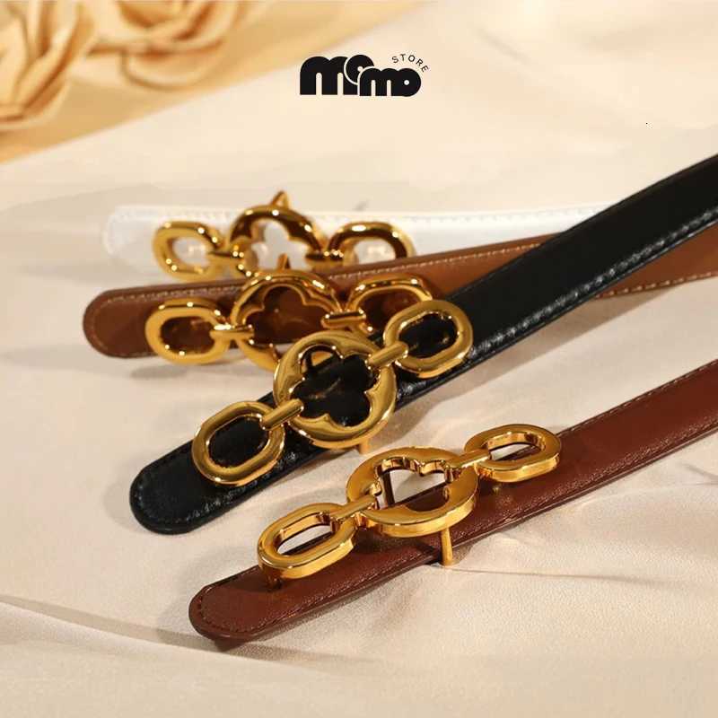 Luxury Womens Fashion Classic Belt Ladies Leather Belt with Gold Buckle - Ideal for Dresses Jeans and Coats Y251210