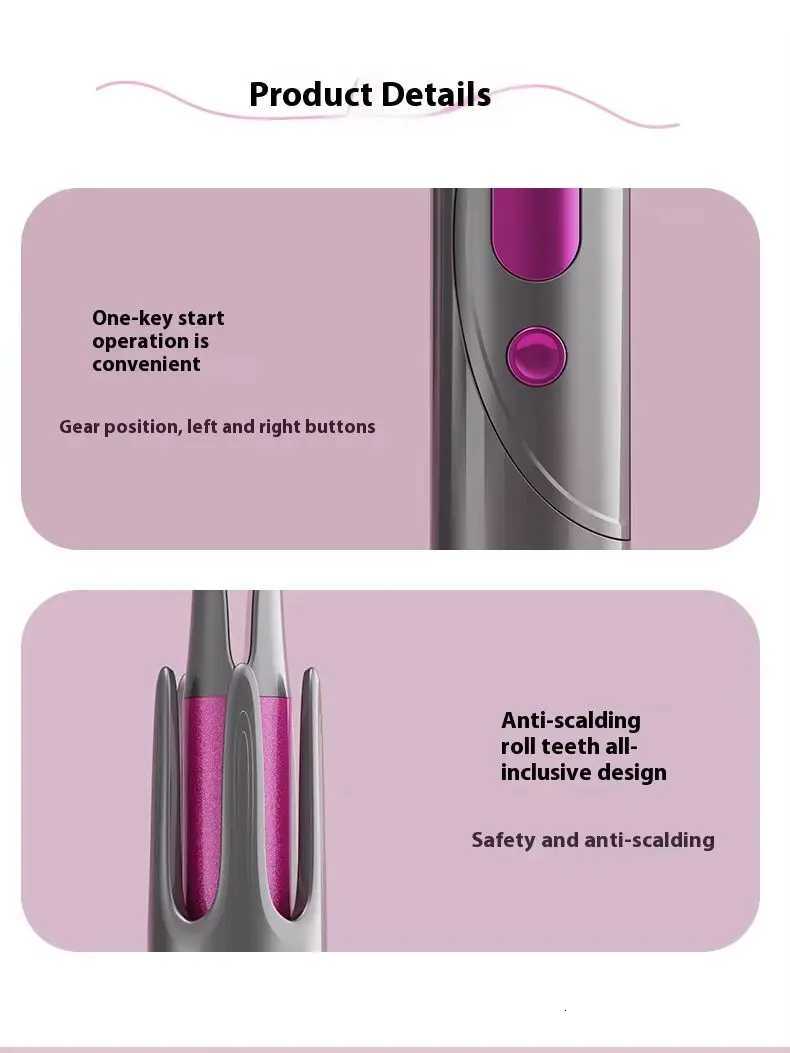 Automatic Curler 32mm Automatic Rotating Ceramic Curler Professional Curling Wand CurlerT251210