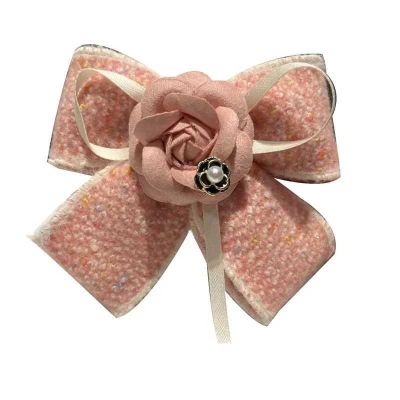 Handmade Fabric lia wer Bow Hair Clips Barrettes dr Spring Clip Ponytail Hair Accories for Wen Girlsi-Rel Y251210