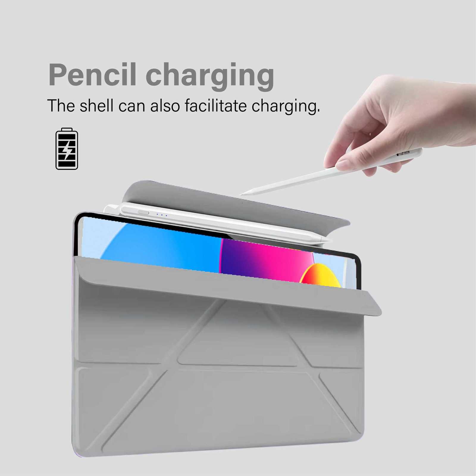 Case for iPad 10th 11th generation A16 11 inch 2025 Auto Sleep/Wake 3-Fold Y-Type Stand Durable Cover Tablet case H251210