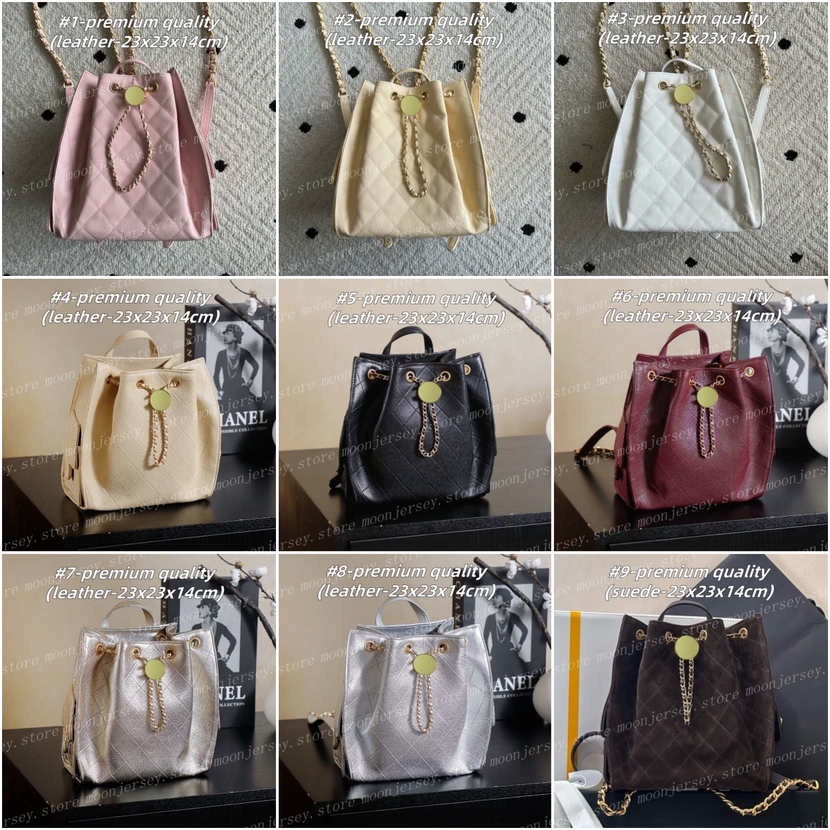 (go off picture not the description) 10A Premium Designer Chanin Backpack Women's Drawstring Bags Fashion Shoulder Bags Festival Gifts 34005