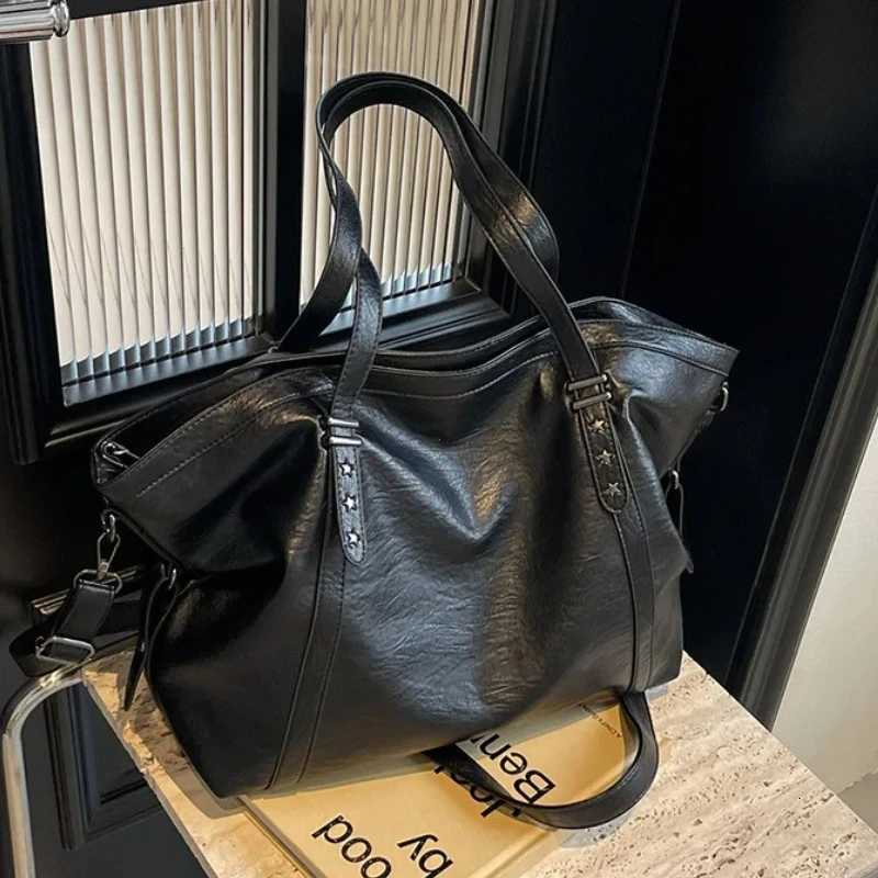 Large Si Tote Bags For Wen Soft PU Leather Pure Color Large Capacity Shopper Shoder Crossbody Bag High Quality Handbags Y251209