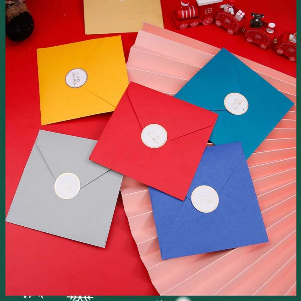 6Pcs/lot 3D Carton Christmas Greeting Card Kids Christmas Blessing Cards Envelope New Year Postcard Gift Card Xmas Party H251210