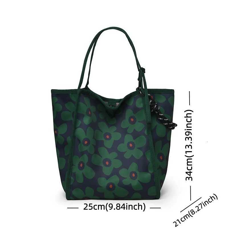 Lightweight Nyl Tote Bag for Wen Mtiple Pockets Stylish Geetric Pattern Adjustable Shoder Strap Nyl Tote Bag Y251209
