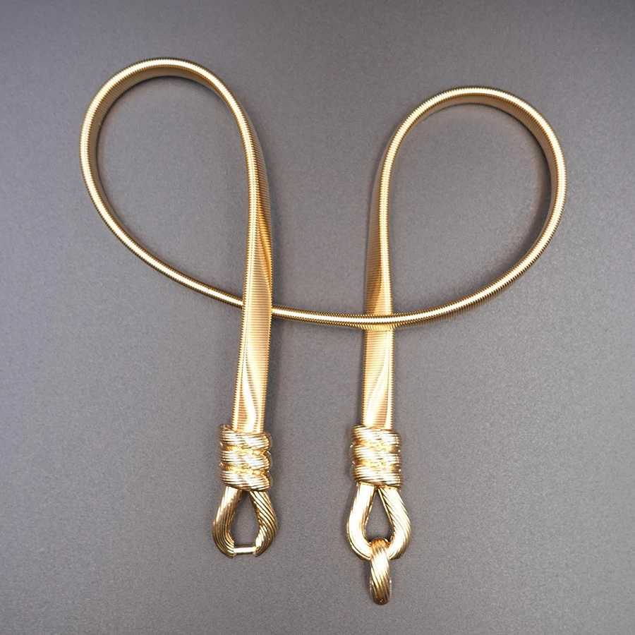 Luxury Elegant Summer Waist Chain - Adjustable Stretch Metal Belt for Dresses Holiday Date Night Jewelry Y251210