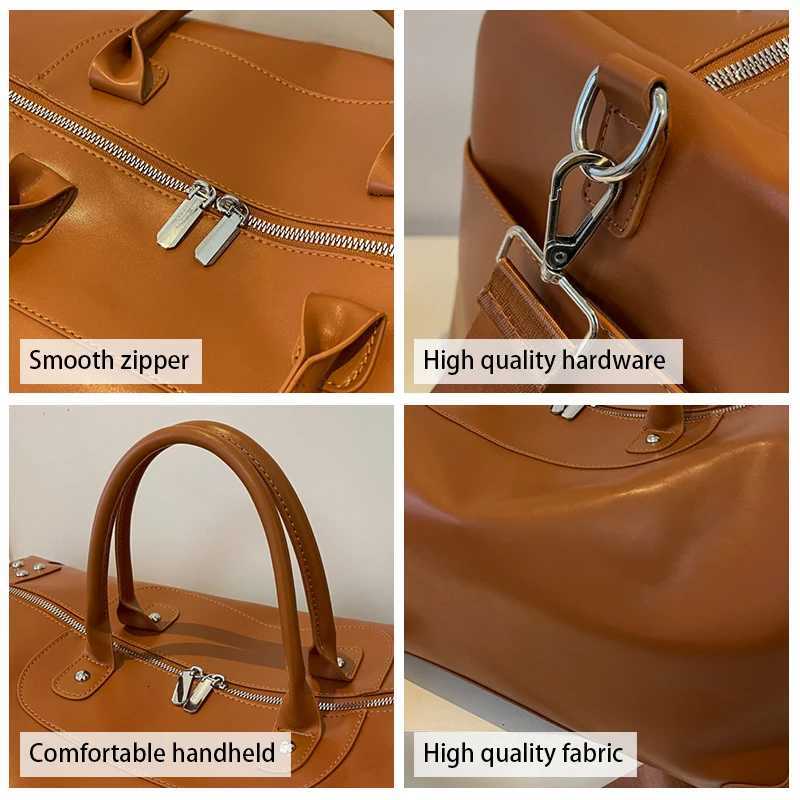 Persali Custi PU Handbag Waterproof Sports and Fitness Bag With Gym Bag Swimming Bag Printed Name Pattern Y251209