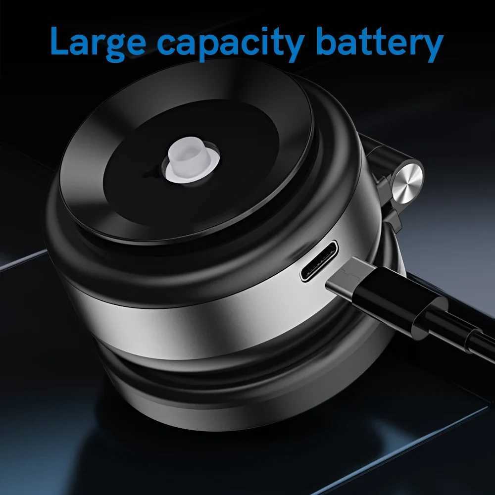 Car Phone Holder Electric Vacuum Suction Cup Telescopic Strong Magnetic Adsorption Bracket Gym Kitchen Stand For iPhone 14 15 16 C251210