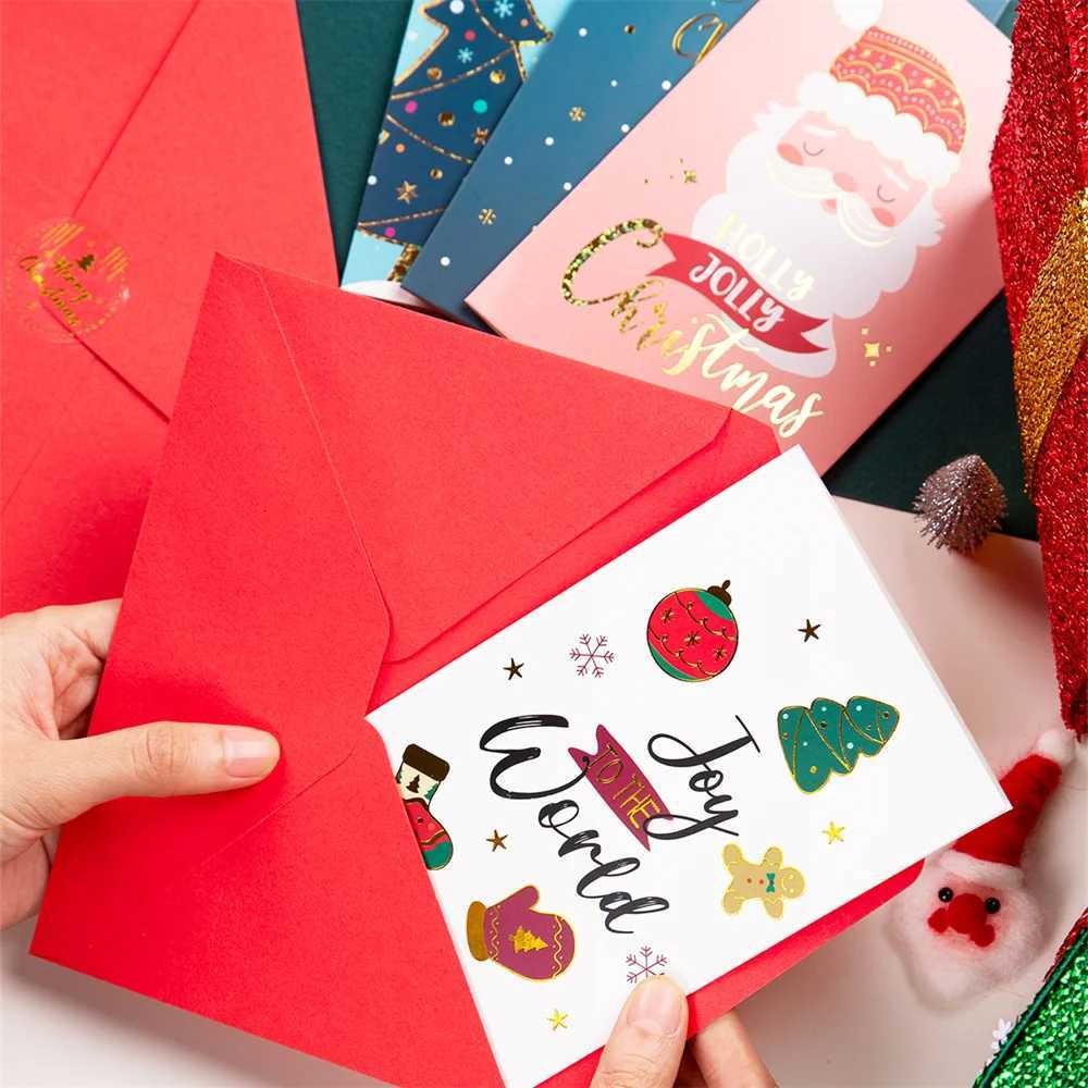 1/12pc Christmas Greeting Card Pack with Envelope for Festive warming es Message Humorous Family Holiday Blessings Note H251210