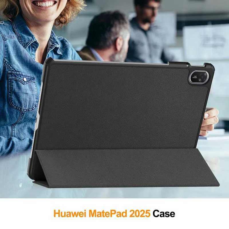 Slim PU leather flip case for MatePad 115 2025 anti-fall cover 2025MatePad115 protective casing stand holder H251210