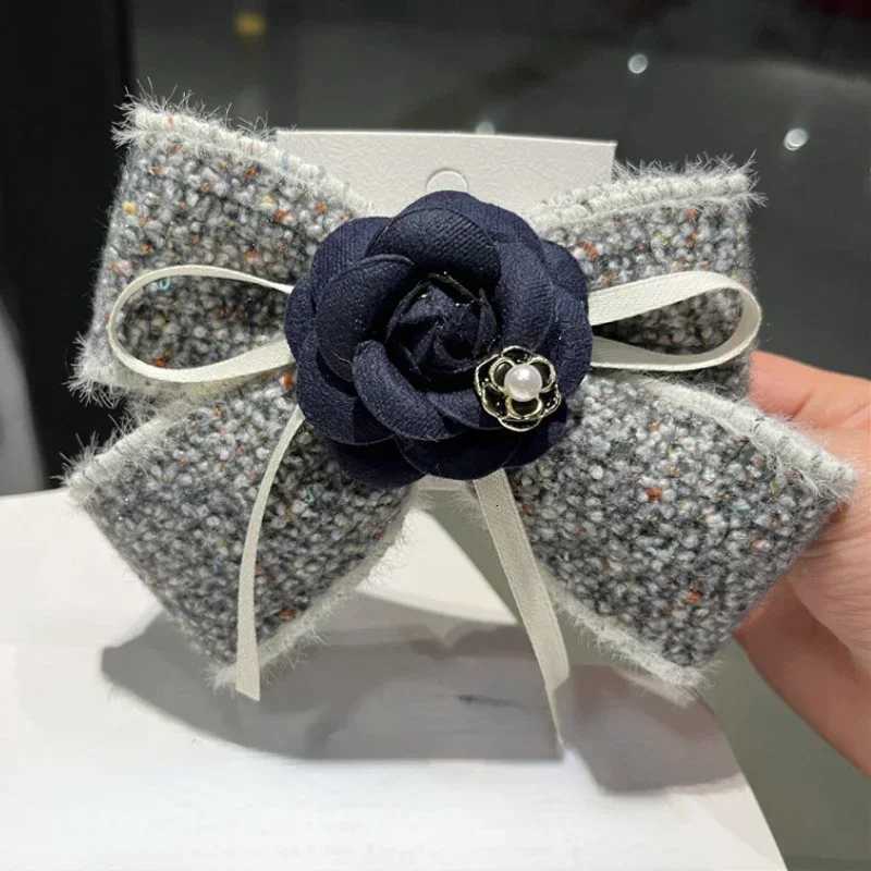 Handmade Fabric lia wer Bow Hair Clips Barrettes dr Spring Clip Ponytail Hair Accories for Wen Girlsi-Rel Y251210