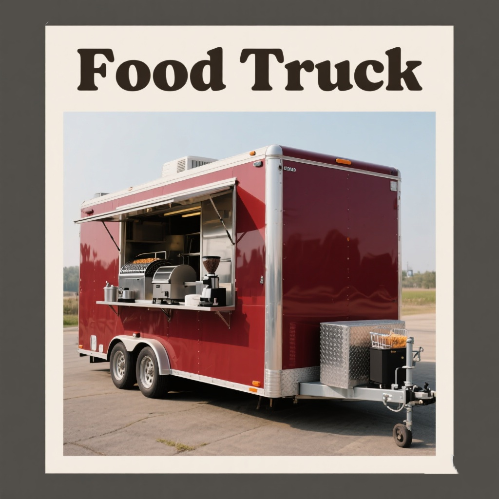 Custom Mobile Kitchen Trailer Fully Equipped Food Truck UK Outdoor Events Food Trailer Truck Food Concession Trailers