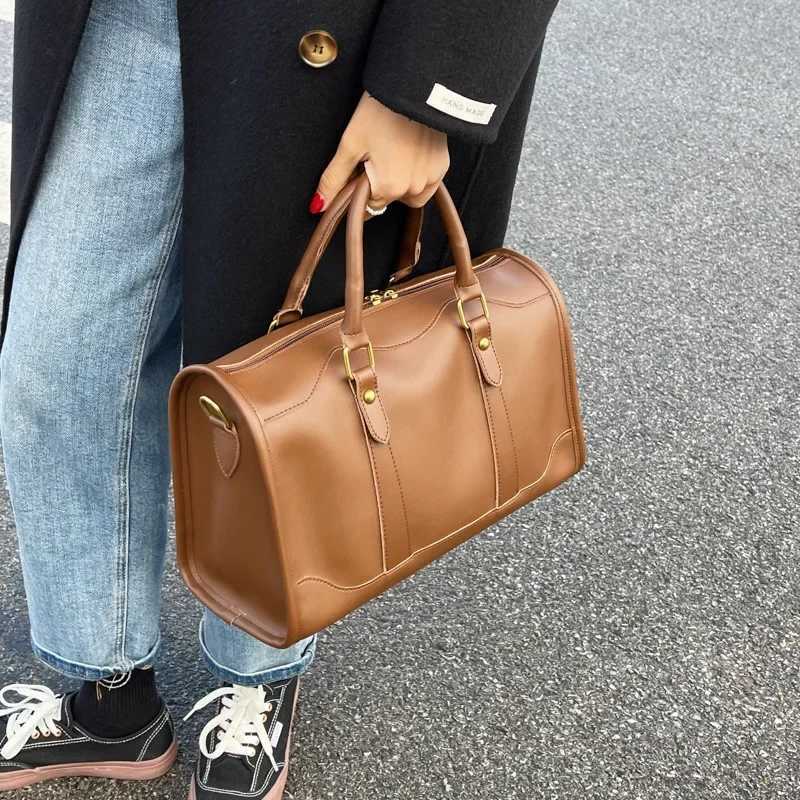 2024 New Wens Travel Bag High Quality Simple Wens Handbag Large Capacity Fi Casual Ladies Shoder Lage Bag Y251209