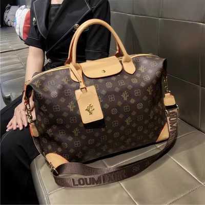 Stylish Large Capacity Women's Tote Bag Retro Print Crossbody Shoulder Travel Totes