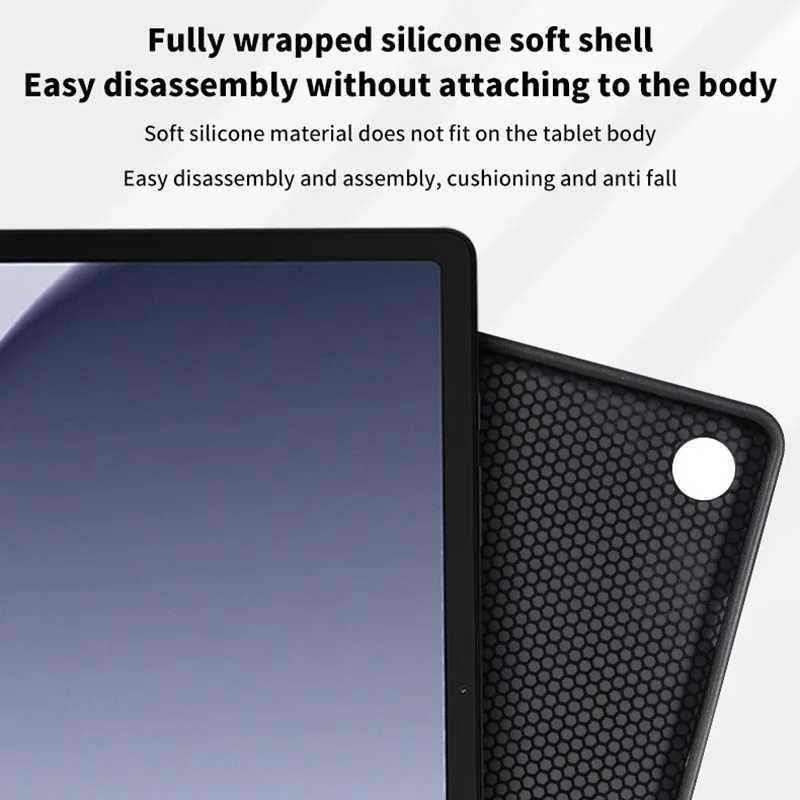 2025 New for Galaxy Tab A11 Plus A9 2025 S11 S10 Lite FE Case 11 Flip Stand Magnetic Soft Liquid Silicone Back Cover H251210