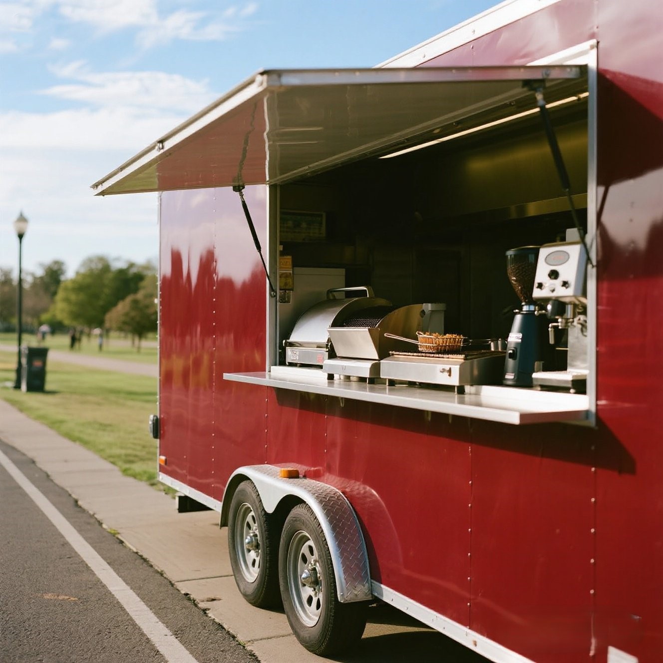 Custom Mobile Food Trailer Fully Equipped Kitchen CE Certified Trailer De Comidas Catering Truck for Sale UK